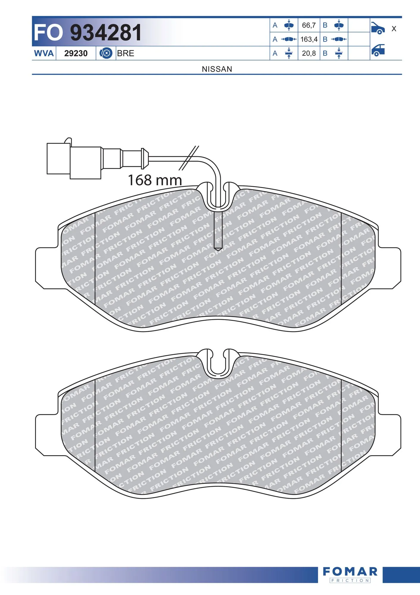 Brake Pad Set, disc brake